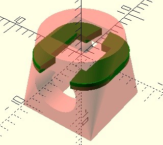 Сечение модели при смещении Z=-2.